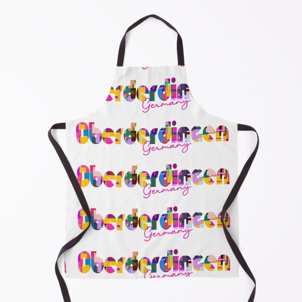 Item preview, Oberderdingen, Germany, Vibrant Abstract City Typography Art designed and sold by Wanderful-roads.