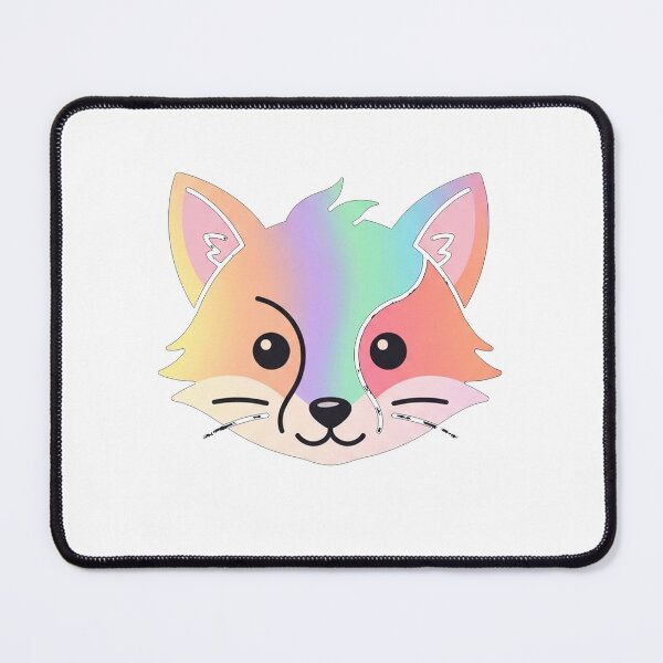 Item preview, Cute Pastel Rainbow Fox Face Illustration designed and sold by Owcomm.