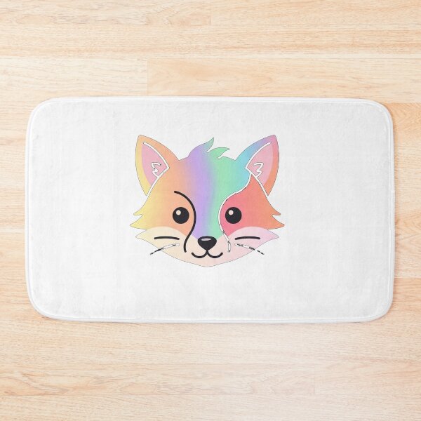 Item preview, Cute Pastel Rainbow Fox Face Illustration designed and sold by Owcomm.
