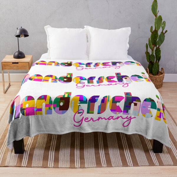 Item preview, Manderscheid, Germany, Vibrant Abstract City Typography Art designed and sold by Wanderful-roads.