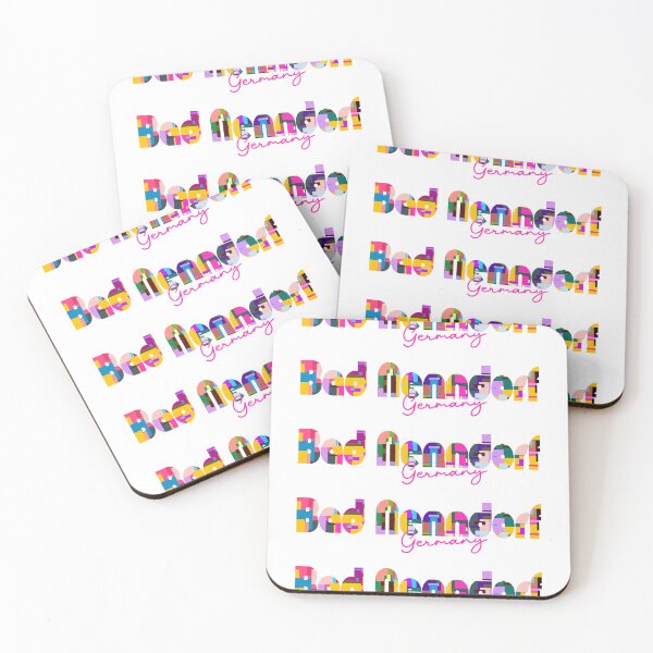 Item preview, Bad Nenndorf, Germany, Vibrant Abstract City Typography Art designed and sold by Wanderful-roads.