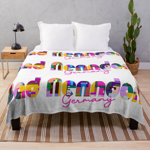 Item preview, Bad Nenndorf, Germany, Vibrant Abstract City Typography Art designed and sold by Wanderful-roads.