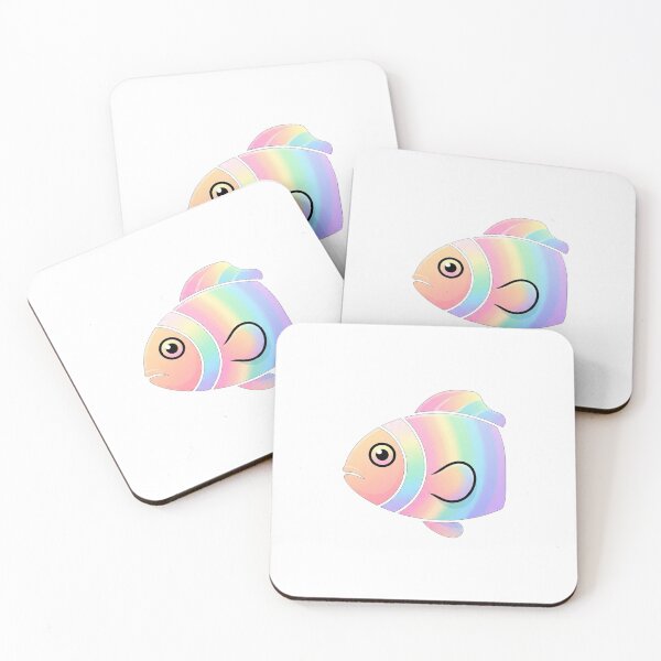 Item preview, Cute Pastel Rainbow Clownfish Illustration designed and sold by Owcomm.