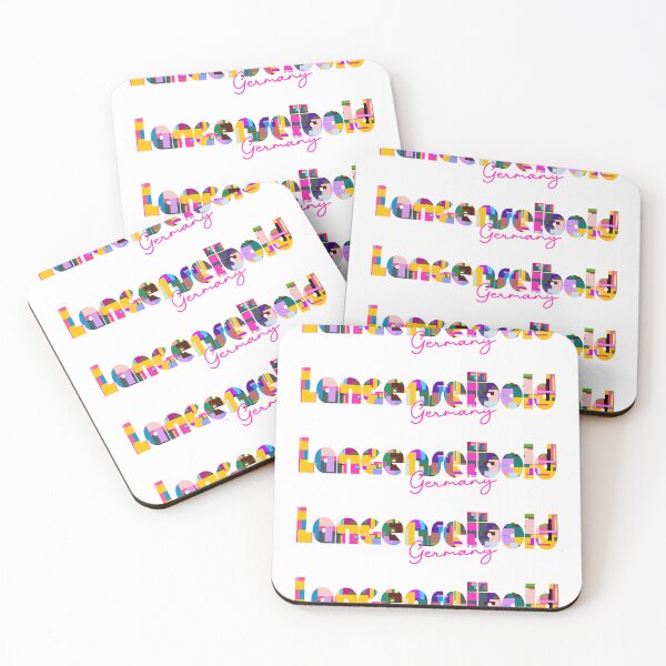 Item preview, Langenselbold, Germany, Vibrant Abstract City Typography Art designed and sold by Wanderful-roads.