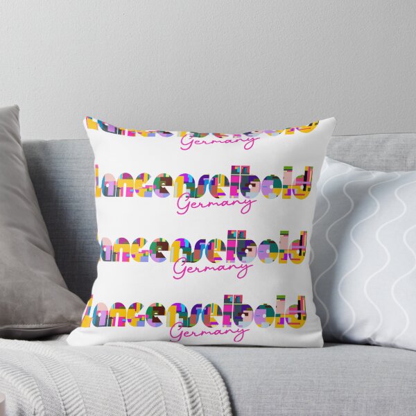 Item preview, Langenselbold, Germany, Vibrant Abstract City Typography Art designed and sold by Wanderful-roads.