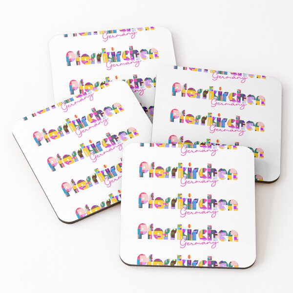 Item preview, Pfarrkirchen, Germany, Vibrant Abstract City Typography Art designed and sold by Wanderful-roads.