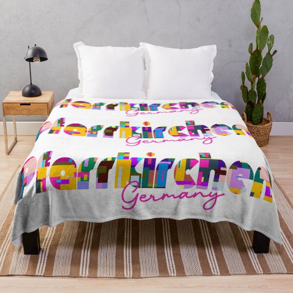 Item preview, Pfarrkirchen, Germany, Vibrant Abstract City Typography Art designed and sold by Wanderful-roads.