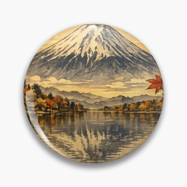 Item preview, Great Mt. Fuji autumn scenery Ukiyo-e style designed and sold by JpnArts-Sak981.
