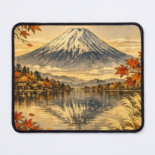 Item preview, Great Mt. Fuji autumn scenery Ukiyo-e style designed and sold by JpnArts-Sak981.