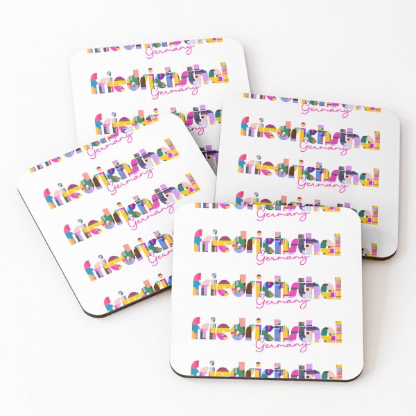 Item preview, Friedrichsthal, Germany, Vibrant Abstract City Typography Art designed and sold by Wanderful-roads.