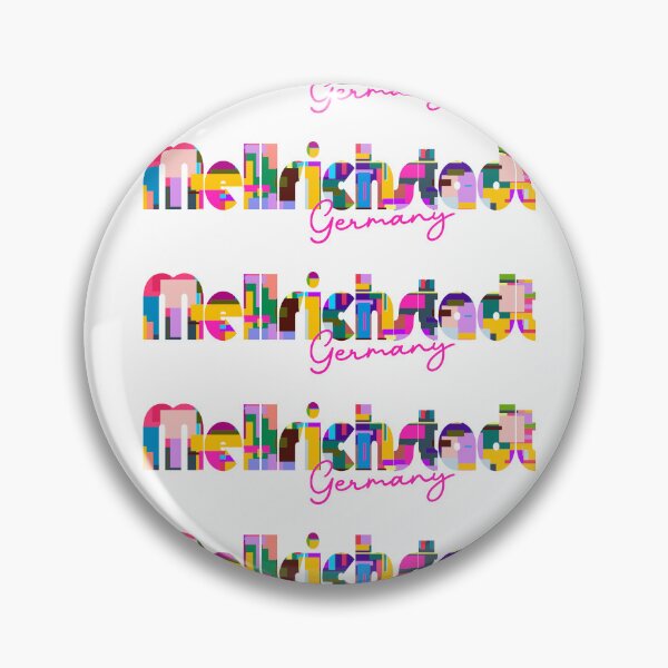 Item preview, Mellrichstadt, Germany, Vibrant Abstract City Typography Art designed and sold by Wanderful-roads.