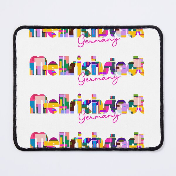 Item preview, Mellrichstadt, Germany, Vibrant Abstract City Typography Art designed and sold by Wanderful-roads.