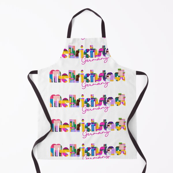 Item preview, Mellrichstadt, Germany, Vibrant Abstract City Typography Art designed and sold by Wanderful-roads.