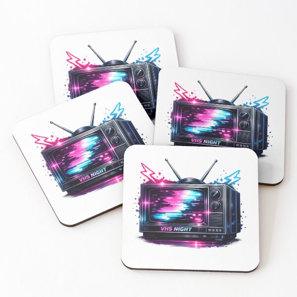 Item preview, Vintage Glitch TV – Retro 80s/90s Neon Synthwave designed and sold by Art70shop.