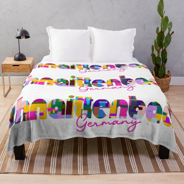 Item preview, Schnaittenbach, Germany, Vibrant Abstract City Typography Art designed and sold by Wanderful-roads.