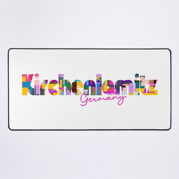 Item preview, Kirchenlamitz, Germany, Vibrant Abstract City Typography Art designed and sold by Wanderful-roads.