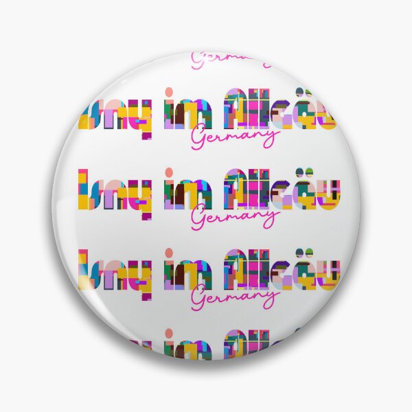 Item preview, Isny im Allgäu, Germany, Vibrant Abstract City Typography Art designed and sold by Wanderful-roads.