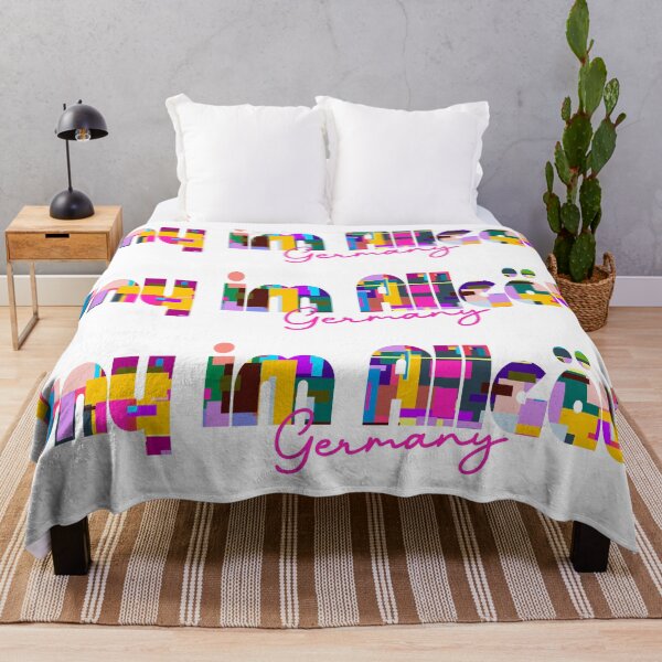 Item preview, Isny im Allgäu, Germany, Vibrant Abstract City Typography Art designed and sold by Wanderful-roads.