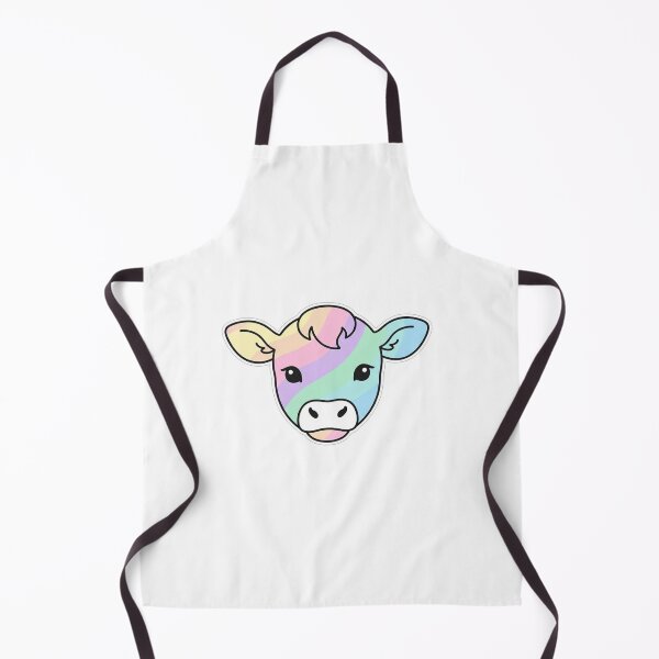 Item preview, Cute Rainbow Pastel Cow Face Illustration designed and sold by Owcomm.