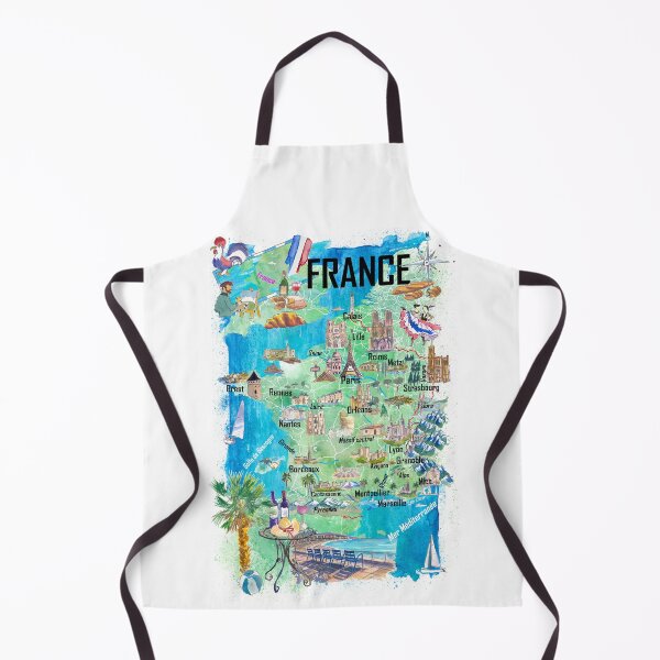 Item preview, France Illustrated Map – Travel Memory Print, French Regions Wall Art, Europe Gift designed and sold by artshop77.