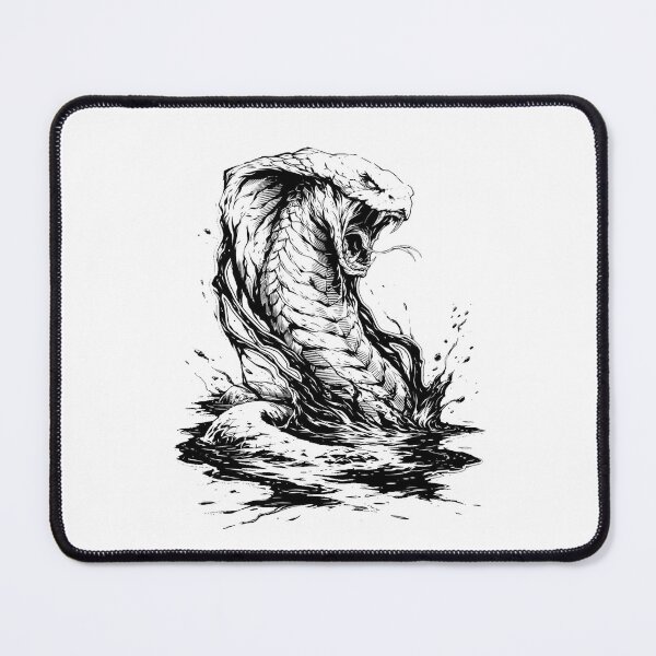 Item preview, Venomous King Cobra Snake Vintage Engraving designed and sold by Mystic & Celestial Art.