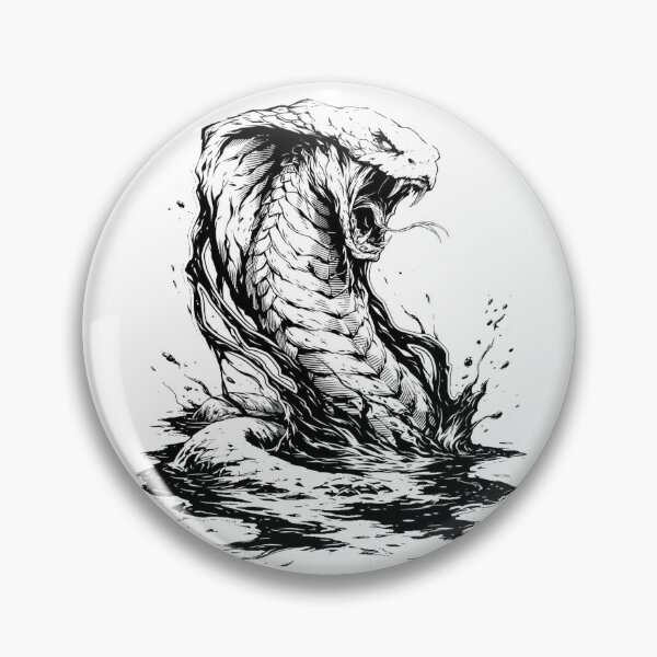 Item preview, Venomous King Cobra Snake Vintage Engraving designed and sold by Mystic & Celestial Art.