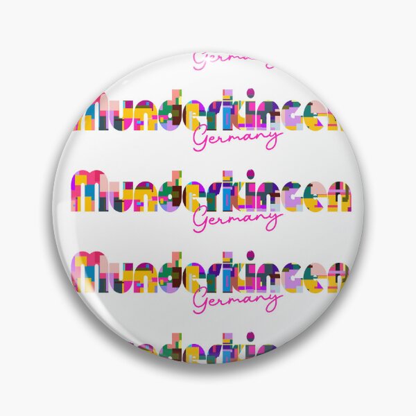 Item preview, Munderkingen, Germany, Vibrant Abstract City Typography Art designed and sold by Wanderful-roads.