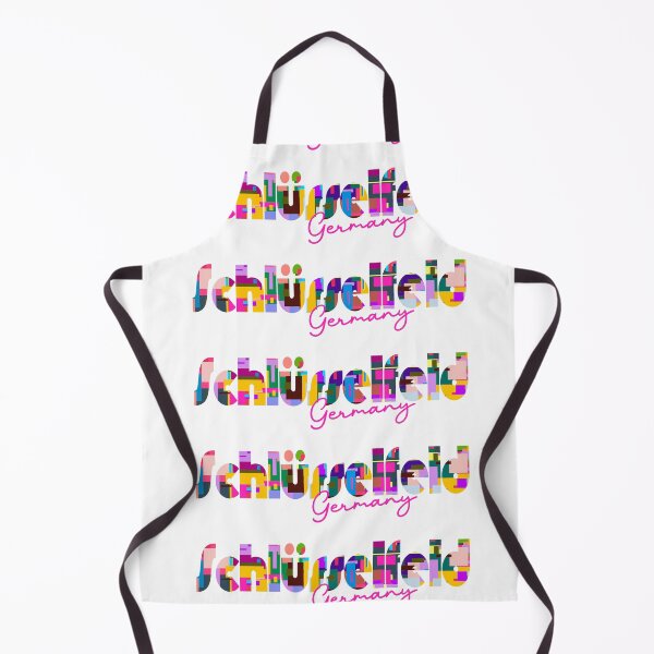 Item preview, Schlüsselfeld, Germany, Vibrant Abstract City Typography Art designed and sold by Wanderful-roads.