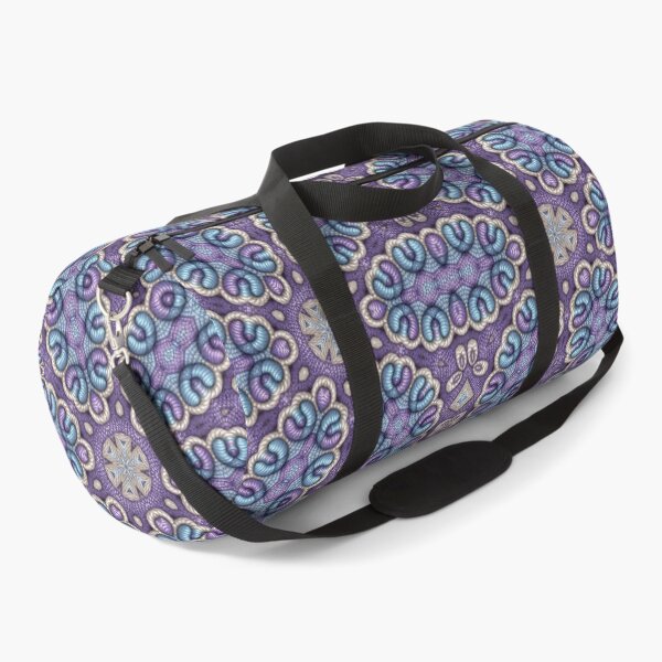 Item preview, Coiled Serpent Mandala - Purple Blue Kaleidoscope Pattern designed and sold by The Hand That Listens.