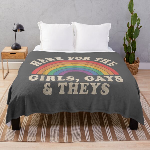 Item preview, Here for The Girls Gays & Theys LGBT Gay Pride Proud Ally designed and sold by KristineLi.