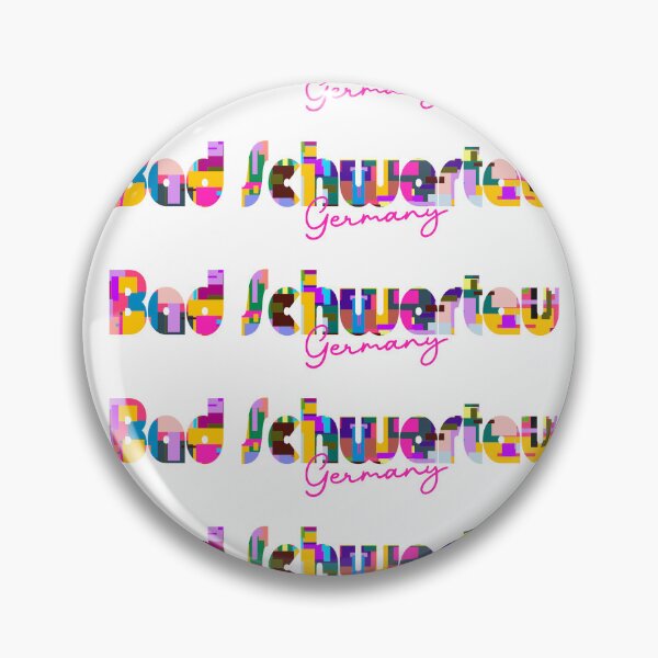 Item preview, Bad Schwartau, Germany, Vibrant Abstract City Typography Art designed and sold by Wanderful-roads.