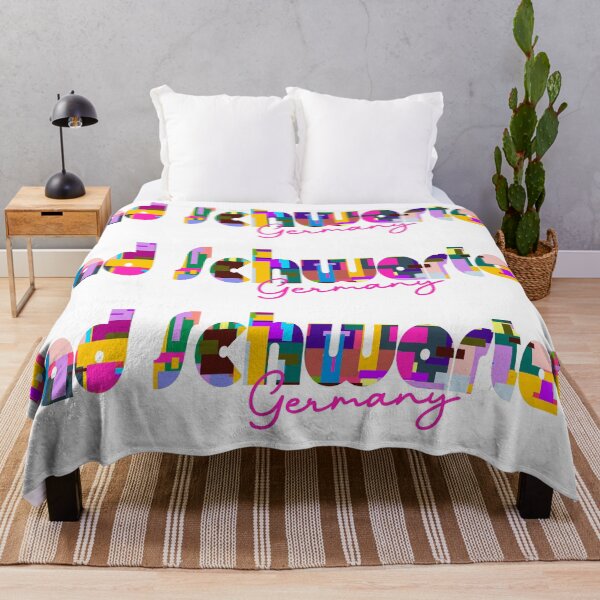 Item preview, Bad Schwartau, Germany, Vibrant Abstract City Typography Art designed and sold by Wanderful-roads.