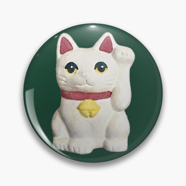 Item preview, Lucky Cat Beckoning Fortune Illustration designed and sold by Kooky Kiddy.