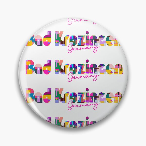 Item preview, Bad Krozingen, Germany, Vibrant Abstract City Typography Art designed and sold by Wanderful-roads.