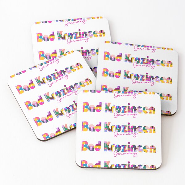 Item preview, Bad Krozingen, Germany, Vibrant Abstract City Typography Art designed and sold by Wanderful-roads.