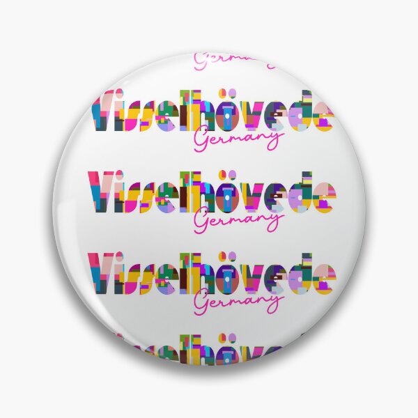 Item preview, Visselhövede, Germany, Vibrant Abstract City Typography Art designed and sold by Wanderful-roads.