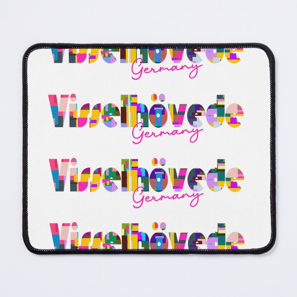 Item preview, Visselhövede, Germany, Vibrant Abstract City Typography Art designed and sold by Wanderful-roads.