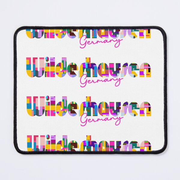 Item preview, Wildeshausen, Germany, Vibrant Abstract City Typography Art designed and sold by Wanderful-roads.