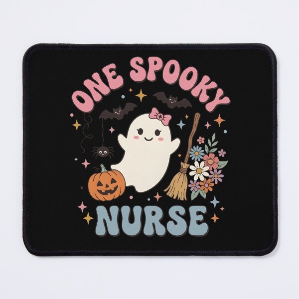 Item preview, One Spooky Nurse Cute Ghost Halloween Nurse Pumpkin Floral  designed and sold by fawzimorsy.