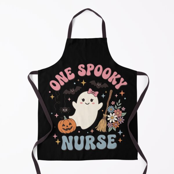 Item preview, One Spooky Nurse Cute Ghost Halloween Nurse Pumpkin Floral designed and sold by fawzimorsy.