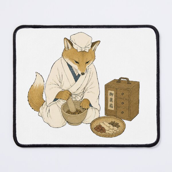 Item preview, Fox Apothecary - Japanese Herbal Doctor Animal Character designed and sold by medicalkinoko.