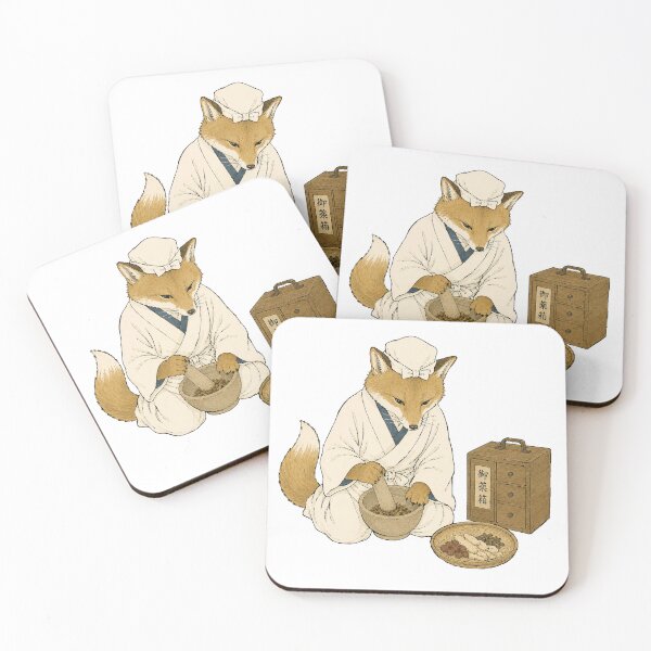 Item preview, Fox Apothecary - Japanese Herbal Doctor Animal Character designed and sold by medicalkinoko.