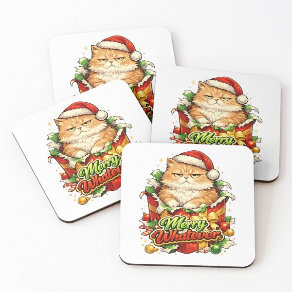 Item preview, Merry Whatever Funny Grumpy Cat Christmas designed and sold by DesignsCreative.
