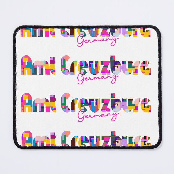 Item preview, Amt Creuzburg, Germany, Vibrant Abstract City Typography Art designed and sold by Wanderful-roads.