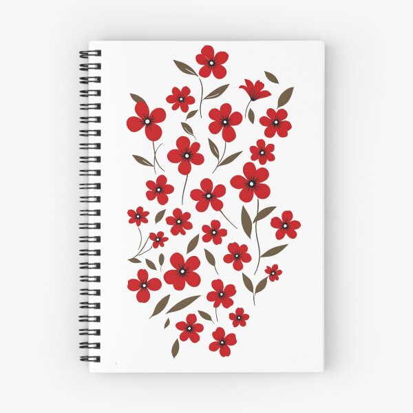 Item preview, Minimalist Red Wildflower Botanical Illustration designed and sold by Palette & Hue.