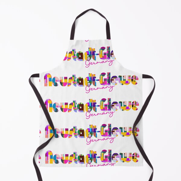 Item preview, Neustadt-Glewe, Germany, Vibrant Abstract City Typography Art designed and sold by Wanderful-roads.
