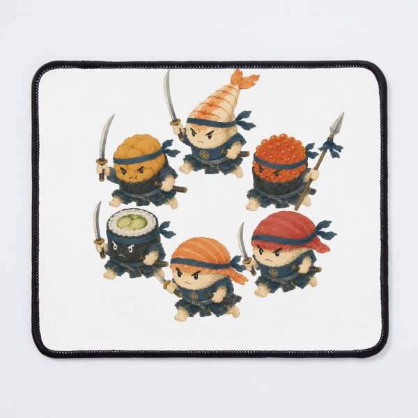 Item preview, Sushi Warriors - Battle Formation Sushi Samurai Characters designed and sold by medicalkinoko.
