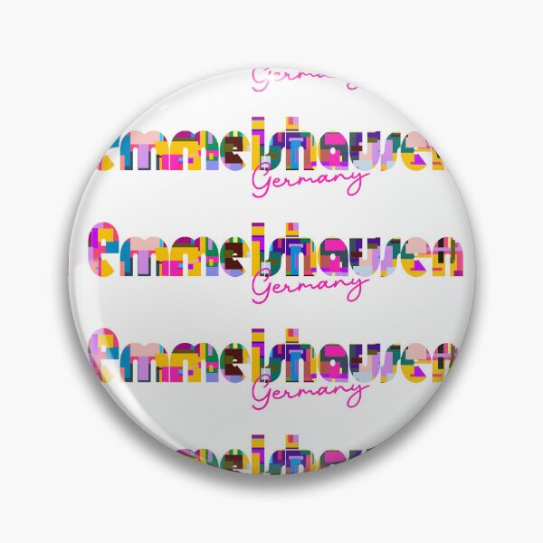 Item preview, Emmelshausen, Germany, Vibrant Abstract City Typography Art designed and sold by Wanderful-roads.