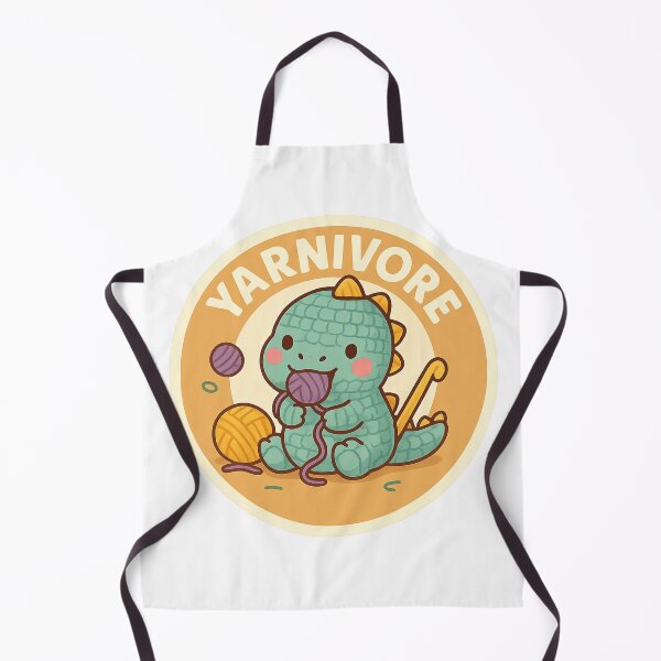 Item preview, Yarnivore – Crochet Dinosaur Sticker designed and sold by Lavoretty.