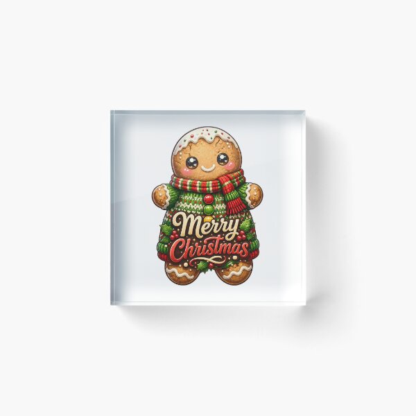 Item preview, Merry Christmas Cozy Gingerbread Man designed and sold by DesignsCreative.